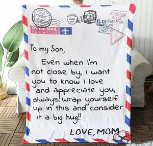 Ném chăn giường chăn tùy chỉnh từ hình ảnh của bạn vào vải mềm nhung sang trọng lông cừu chăn - Product Image 2