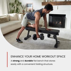 CZFIT Banco de Ejercicios Multifuncional para Gimnasio, Banco Plano para Abdominales y Pesas, Equipo de Ejercicio Multigimnasio, Gimnasio en Casa - Product Image 3
