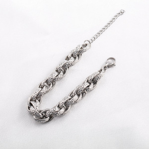 Pulsera de Cadena Geométrica de Acero Inoxidable para Hombre, Estilo Hip Hop, Joyería de Regalo - Product Image 4