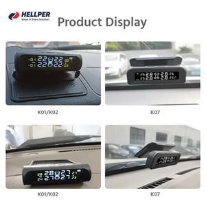 Hellper năng lượng mặt trời Powered không dây kỹ thuật số giám sát áp suất lốp Hệ thống 4 cảm biến nội bộ ô tô giám sát áp suất lốp - Product Image 3