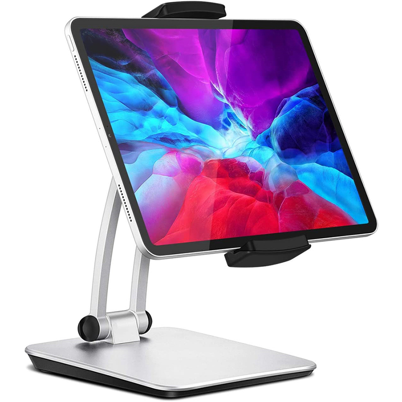 Aluminum Desktop Cell Phone Stand Mobile Phone Dock 12.9 inch Tablet Holder Stand Desktop Tablet Stand Holder Adjustable