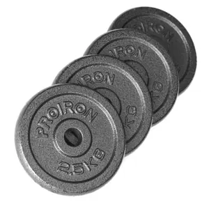 Plaques de poids en fonte noire, 2 pièces, entraînement de la musculation commerciale, sans poids