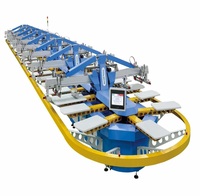 Machine d'impression sérigraphique automatique professionnelle KINWAH (DOPSING) pour t-shirts, état neuf, avec composants principaux PLC et moteur