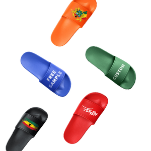 Custom High Quality Open Toe PVC Slippers Breathable Non-Slip Beach <b>Shoes</b> Logo Printing Fashionable Summer Evergreen Cushioning - Product Image 4