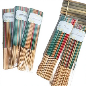 [Éxito de Ventas Transfronterizo] 20 Varillas de Incienso de Bambú |   Antiolor de Larga Duración |   Aroma a Salvia Blanca, Lavanda y Dragón Buda |   Orgánico - Product Image 2