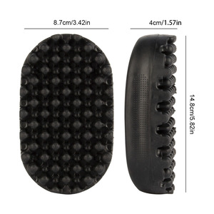 Brosse Coiffante Haute Qualité en Silicone pour Cheveux Bouclés – Brosse Éponge Durable pour Hommes Noirs et Torsades - Product Image 5