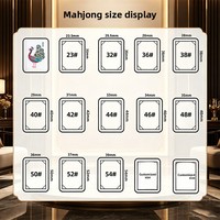 Mahjong de style américain en acrylique haute transparence, texture cristalline, ensemble complet, jeu de société pour la maison, cadeau de vacances