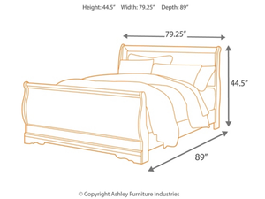 <span class=keywords><strong>Lit</strong></span> Queen Sleigh en blanc Crisp Cottage, cadre de <span class=keywords><strong>lit</strong></span> traditionnel de style Louis Philippe <span class=keywords><strong>avec</strong></span> tête et pied de <span class=keywords><strong>lit</strong></span>, bois d'ingénierie - Product Image 6