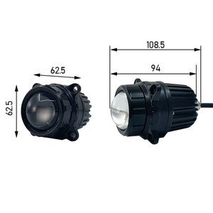 Proyector de Niebla LED para Automóviles Toyota Lexus Fortuner RAV4 HILUX Crown AVALO Yaris VIOS PRIUS, Luz Antiniebla de Proyección de 2 Pulgadas - Product Image 3