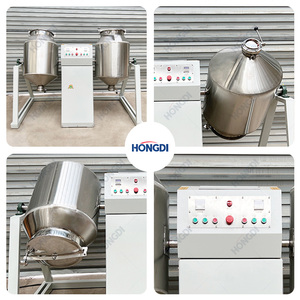 Mélangeur à double cône 100 kg à double tambour avec support en acier au carbone, mélangeur de poudre à double cuve pour ligne de production haute efficacité - Product Image 5