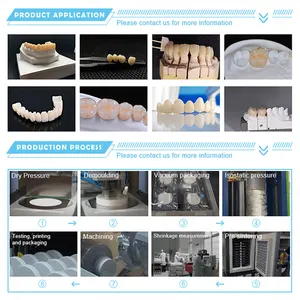 Dental Milling Machine Use SHT-3D Color 98mm Dental Zirconia Block Open System Dental Zirconium Material
