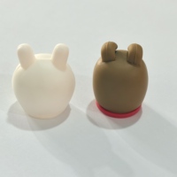 Figurine en silicone 3D personnalisée, animal de dessin animé, poupée en caoutchouc souple, ornement, accessoires de décoration artisanale DIY, OEM ODM, logo multicolore