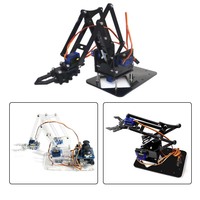 Kit d'apprentissage DIY Assemble STEM Toy Robot arm DIY pièces de rechange kit de création acrylique