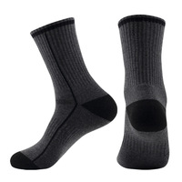 Chaussettes mi-mollet en laine mérinos d'hiver, épaisses, thermiques, chaudes, antidérapantes, respirantes pour le ski, pour hommes et femmes