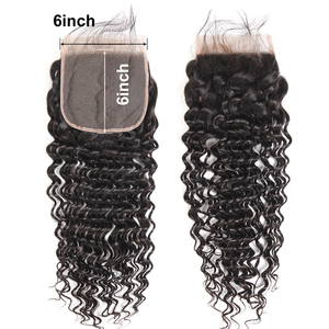 Alipearl 4x4 5x5 6x6 7x7 HD Swiss ren đóng cửa phía trước với sâ<span class=keywords><strong>u</strong></span> xoăn sóng Remy mà<span class=keywords><strong>u</strong></span> sắc tự nhiên trong suốt HD ren đóng cửa - Product Image 4