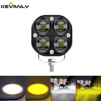 Phares antibrouillard 12V-24V à LED carrés de 3 pouces, super lumineux, 40W, pour travail et conduite tout-terrain - Vente chaude