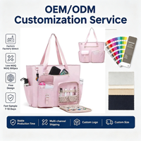 Sac fourre-tout pour ordinateur portable grande capacité pour femme, sac à main de travail multi-poches en polyester pour le bureau, les voyages et les trajets quotidiens, usine OEM BSCI