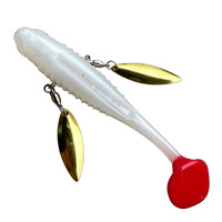 Leurre souple HUAYU 14cm/10cm pour la pêche au grouper en eau salée, en plastique, sans hameçons, pour la capture de gros poissons