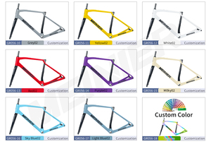 Cuadro de carbono para bicicleta de gravel con eje de pedalier T47, cuadro de carbono XC para bicicleta de gravel 700c - Product Image 2