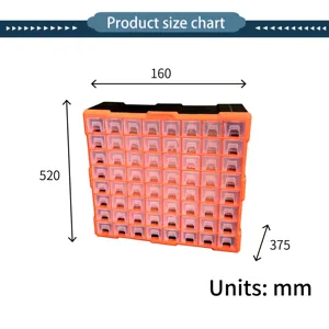 Durable Plastic Drawer Storage Organizer Box