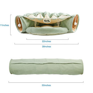 उच्च गुणवत्ता वाली आरामदायक बिल्ली और पिल्ला लक्जरी घर खिलौना प्यारा सुरंग डिजाइन पालतू जानवरों के लिए ठोस पैटर्न के साथ - Product Image 2