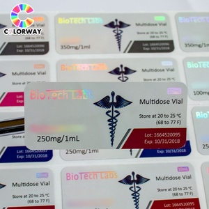 Etichette Olografiche 3D Anti-Contraffazione per Fiale, Adesivi Impermeabili a Prova di Manomissione per Fiale Farmaceutiche e Peptidiche - Product Image 5
