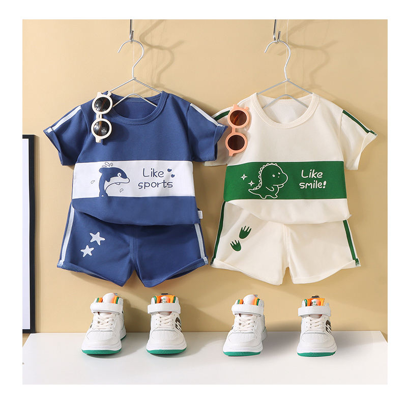 0-6Years Wholesale Baby Boy Clothes 2pcs Set Toddler Summer Baby Boy t  Shirt Shorts Boys Boutique Outfits