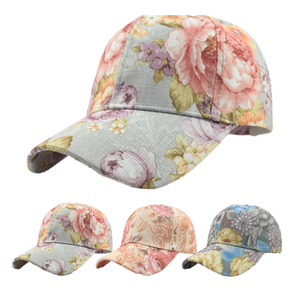 Nouvelles casquettes de baseball florales 100 % coton pour le printemps et l'été – Tendance, protection solaire, loisirs en extérieur pour hommes et femmes - Product Image 1