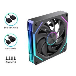 Lovingcool 120*120*25mm PWM ARGB LED Chassis <b>Fan</b> Silent Air Radiator For Gaming - Product Image 5