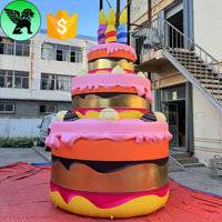 Réplique gonflable de gâteau d'événement géant de 5m modèle gonflable de gâteau de publicité personnalisé pour A10100 promotionnel