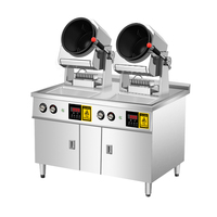 Robot Cuiseur Intelligent Électrique à Gaz pour Wok, Machine de Cuisson Entièrement Automatique, Équipement de Cuisson Intelligent avec Moteur pour Boulangerie et Cave à Vin