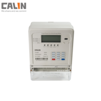 Compteur d'électricité prépayé triphasé CA368-ET01 avec clavier CT, grand écran LCD, communication sans fil RF/LoRa/PLC, système de distribution