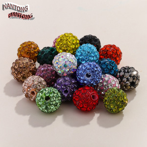 ลูกปัดคริสตัลทรงกลมขนาด 10 มม. จากหนานทง สีสันสดใส รูเจาะทะลุ สำหรับงาน DIY เครื่องประดับ สายคล้องโทรศัพท์ สร้อยข้อมือ และตัวคั่น - Product Image 5