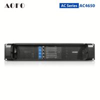 Amplificateur de puissance professionnel AOFO AC4650 4x600W 4 Ohm en métal avec audio haute résolution pour KTV, club, scène extérieure