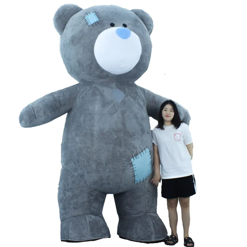 Disfraz de oso de peluche inflable Mascotte, disfraz de Cosplay, mascota de animales para adultos, Unisex, venta al por mayor, disfraces de Mascota para perros