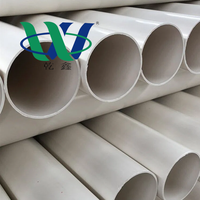 Tuyau de drainage en PVC-U durable DN50-DN200 blanc, tuyau de drainage UPVC pour système de drainage au sol, matériau de tuyauterie spécial