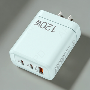 Chúng tôi 120W kép PD sạc nhanh 1USB 2type-c giao diện cung cấp điện adapter 5V/3A đầu ra cho Iphone di động máy tính xách tay gan ABS chất liệu - Product Image 2