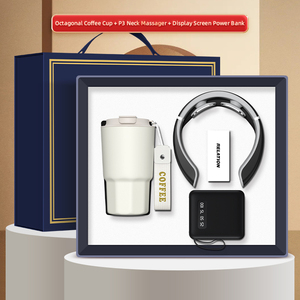 Coffret Cadeau d'Affaires de Luxe Chimi Gifts, Logo Personnalisable, Mug en Acier Inoxydable 480ml, Masseur Cervical, Batterie Externe 10000mAh, Nouveau Design - Product Image 3