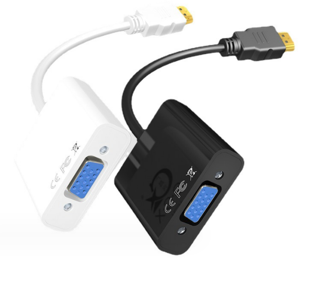 Custom Oem Hdmi Male to Vga Female Adaptor 1080P Hdmi to Vga Converter Hdmi Audio Video Cable for Laptop Hdtv