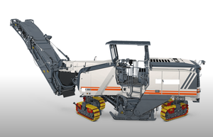 Fraiseuse à froid routière d'occasion de grande taille W195 pour la construction, équipée d'un réglage hydraulique de qualité professionnelle - Product Image 3