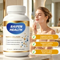 Capsules de collagène marin tripeptide antioxydant à absorption élevée, marque privée OEM/ODM, soutien nutritionnel beauté naturel végétalien pour