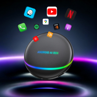 Dongle sans fil portable Android Auto & CarPlay avec Android 12 8+128G Snapdragon 8 cœurs pour écran partagé AI Box
