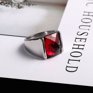 Men's Geometric Cubic Zirconia <b>Titanium</b> Steel <b>Ring</b> SA038 Gift Jewelry - Product Image 3