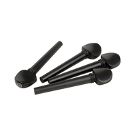 Musical Instrument Manufacturer Wholesale High Quality String Instrument Accessories 12pcs/set Oud Ebony Pegs with Fisheye