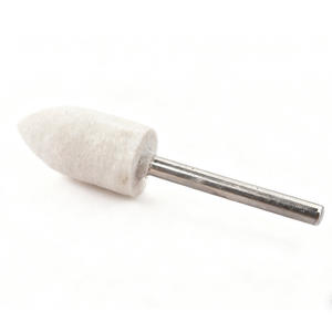 Potente cabezal de pulido de lana con mango, rueda de lana para pulido de espejos y jade, herramienta personalizable OEM para mármol y esmeralda - Product Image 1