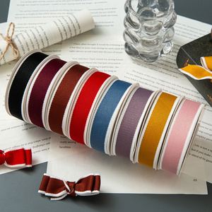 Korean Style 100% Polyester Chenille 2.5cm Plaid Frayed Edge Eco-friendly Ribbon for Flower Gift Wrapping DIY Handmade <b>Bow</b> - Product Image 1