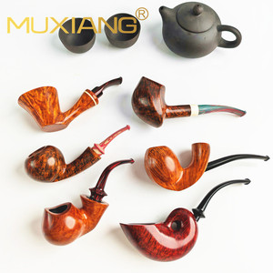 Handmade Briar Wood Tobacco Pipe Bent Type Vintage Classic Hollow Cavity Pipe For Smoking - Product Image 5