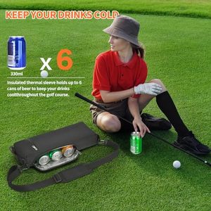 Golf Cooler Bag for Men Women Small Soft Insulated Beer Cooler Holds 6 Pack of Cans or Two Wine Bottles - Product Image 3