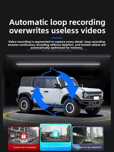 <span class=keywords><strong>Cam</strong></span>éra de tableau de bord cachée 2K4K 2160P pour Ford Bronco 2021-2026, installation facile Plug & Play, enregistrement en boucle, vision nocturne, capteur G, tout-terrain - Product Image 5
