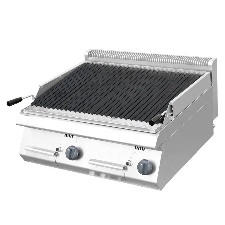 800mm Cooking Equipements Gas Range Stainless Steel Traditional Gas Style lava Rock bbq Grill